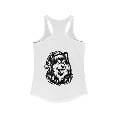 Santa Paws Malamute Women's Racerback Tank