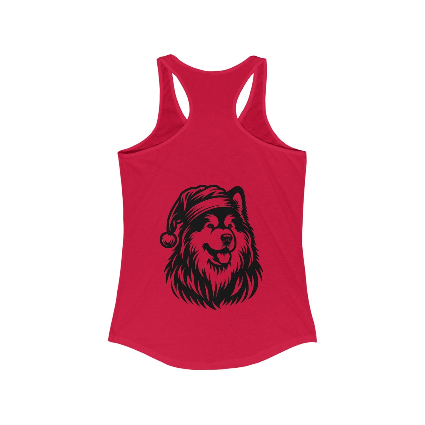 Santa Paws Malamute Women's Racerback Tank