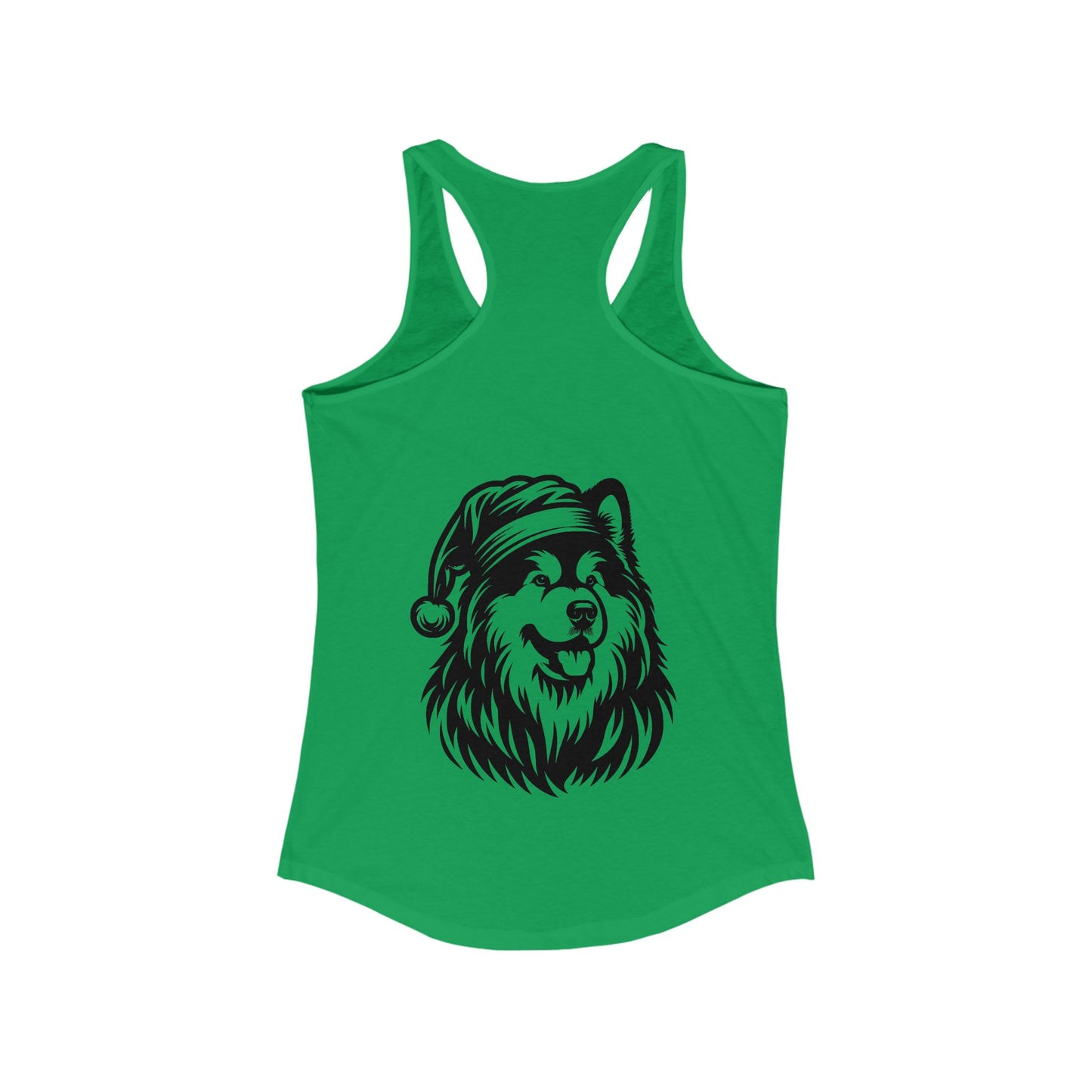 Santa Paws Malamute Women's Racerback Tank