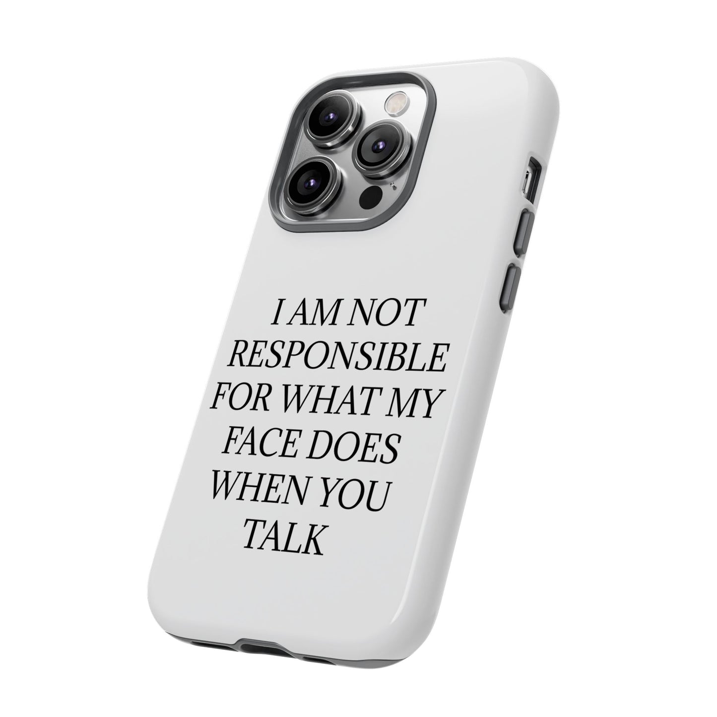 When You Talk iPhone Case