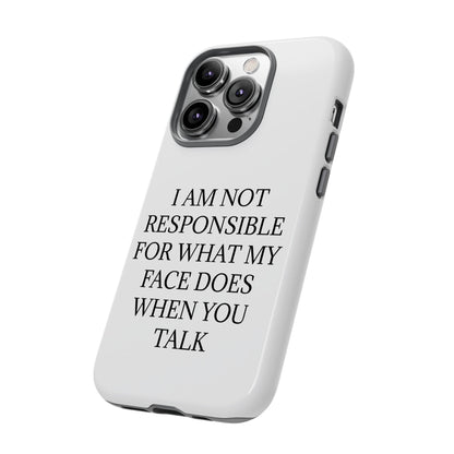 When You Talk iPhone Case