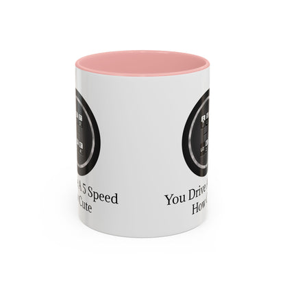 5 Speed How Cute 2-Tone Coffee Mug