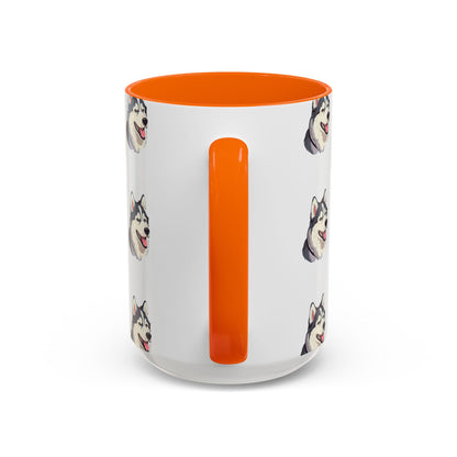 Malamute Head 2-Tone Coffee Mug