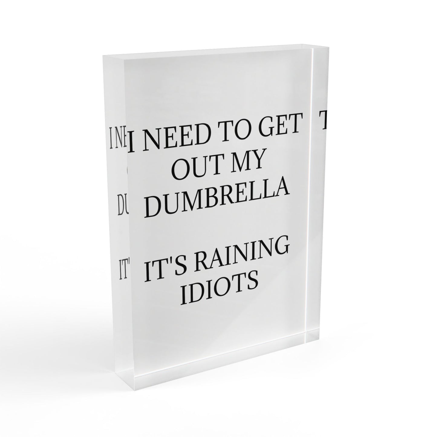 Dumbrella Acrylic Photo Block