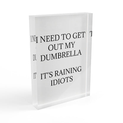 Dumbrella Acrylic Photo Block