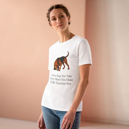Tracking You Women's Short Sleeve Crewneck Tee