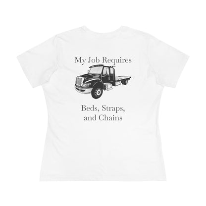 Beds, Straps, And Chains Women's Short Sleeve Crewneck Tee