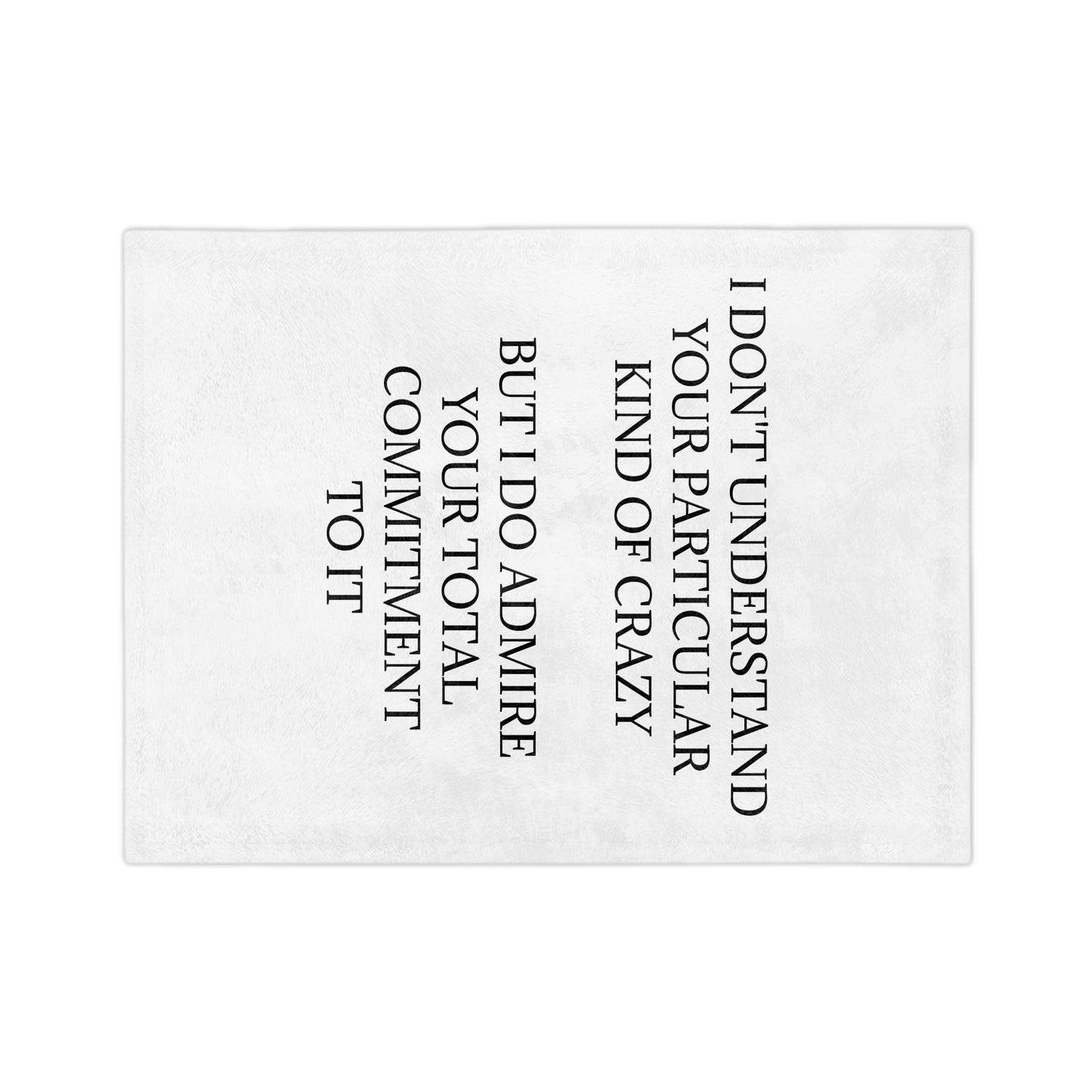 Kind Of Crazy Velveteen Microfiber Blanket