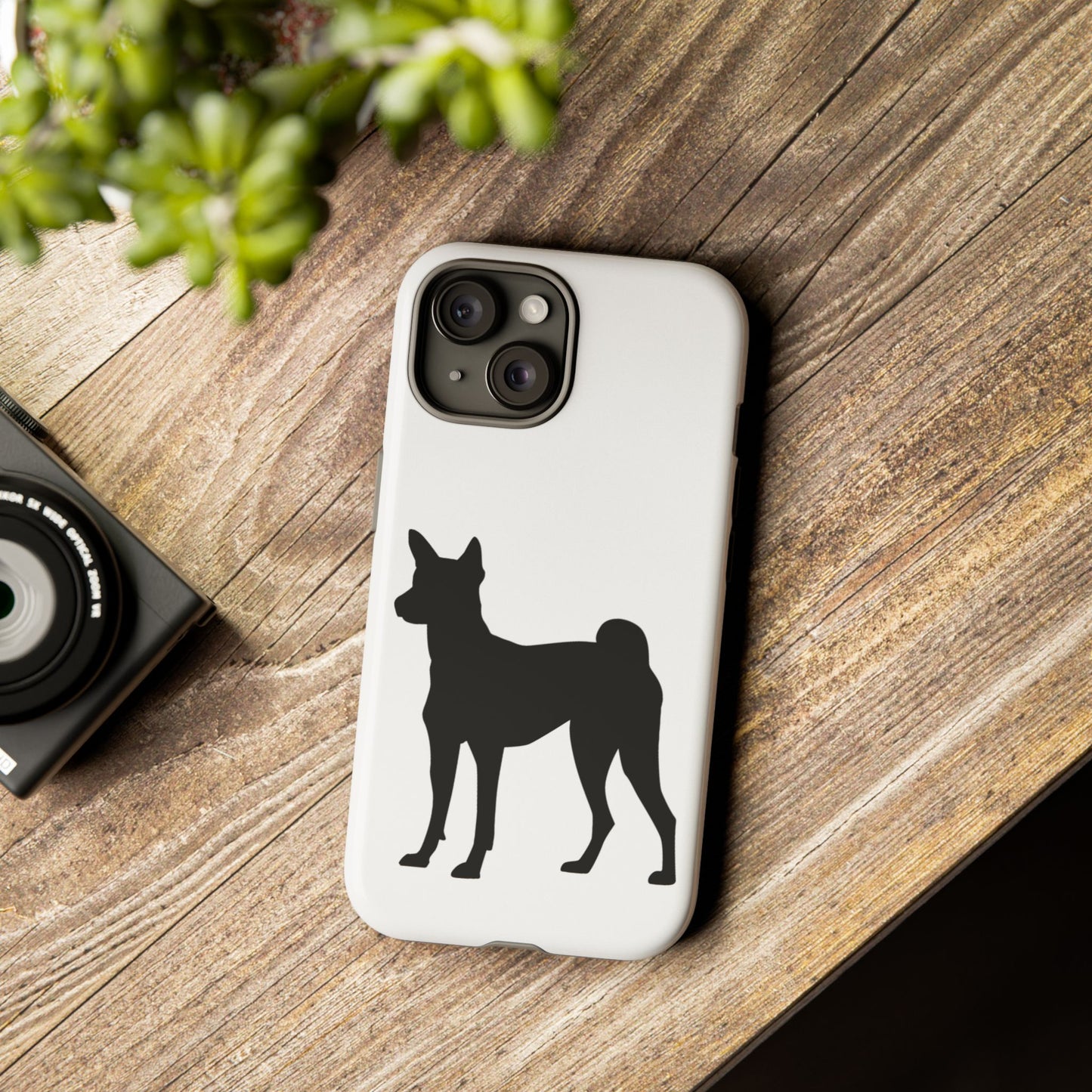 Basenji Silhouette iPhone Case