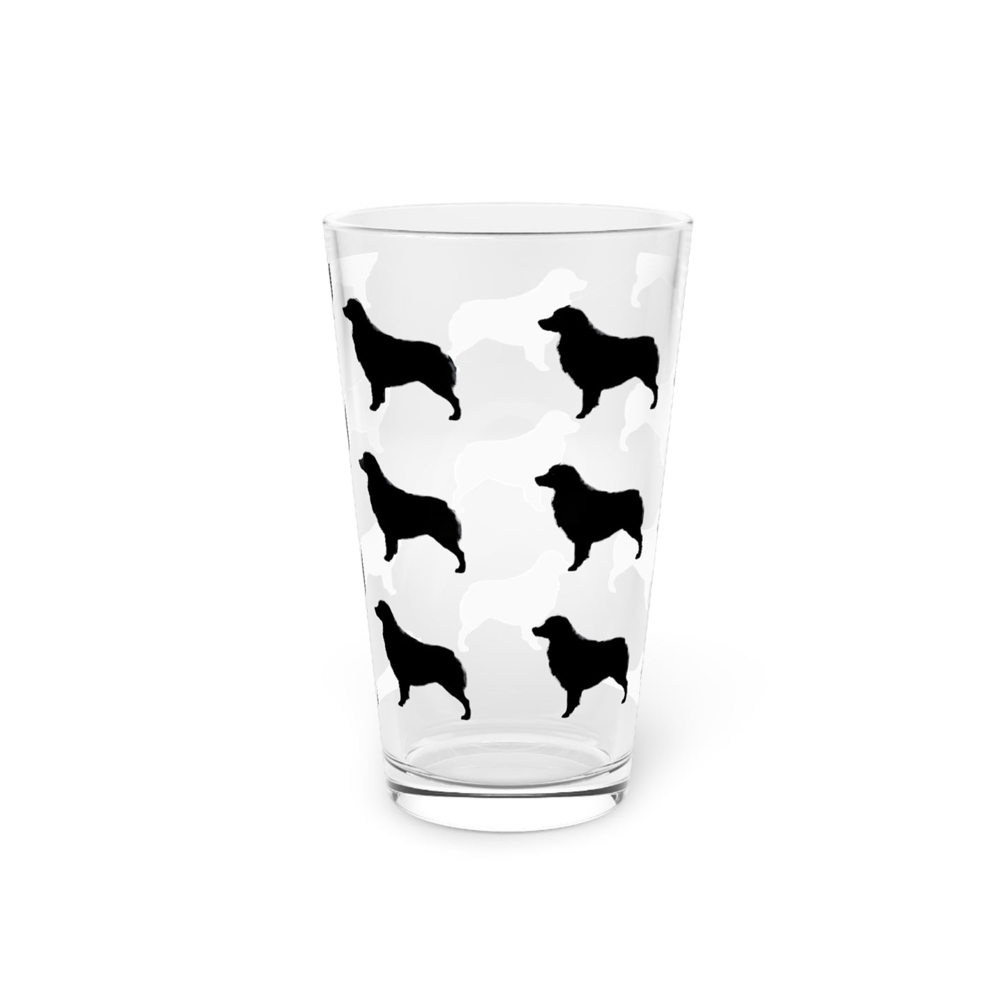 Aussie  Silhouette Drinking Glass