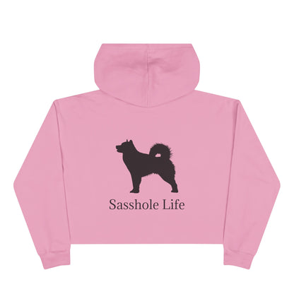 Sasshole Life Women's Crop Hoodie