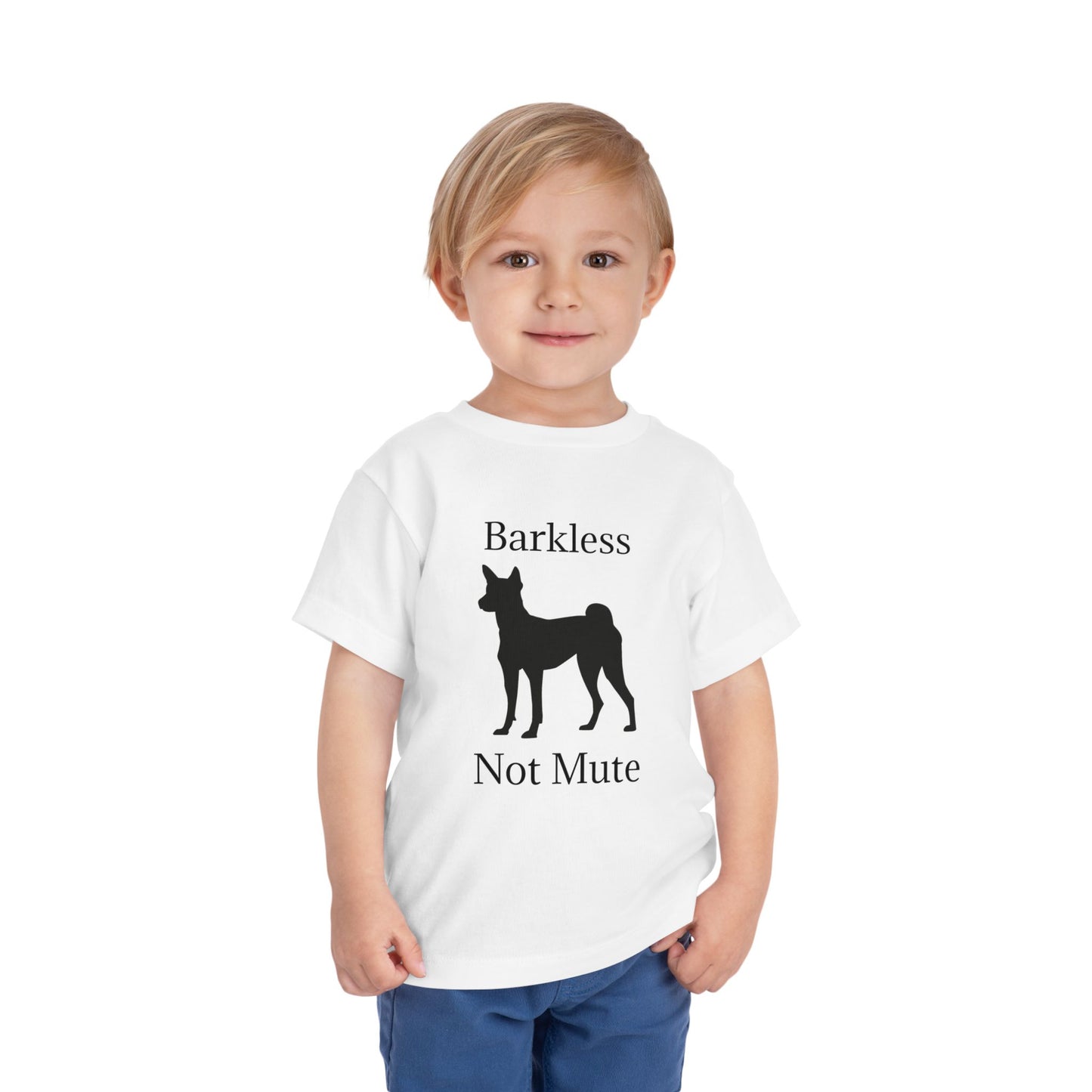 Barkless Not Mute Toddler Unisex Short Sleeve Crewneck Tee