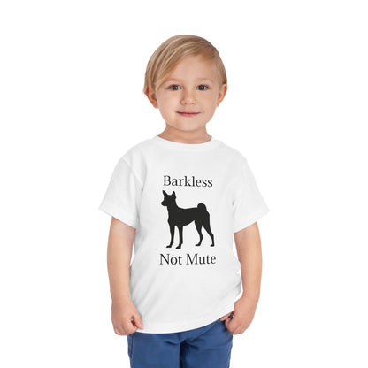 Barkless Not Mute Toddler Unisex Short Sleeve Crewneck Tee