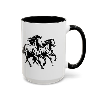 Horsin' Around 2-Tone Coffee Mug