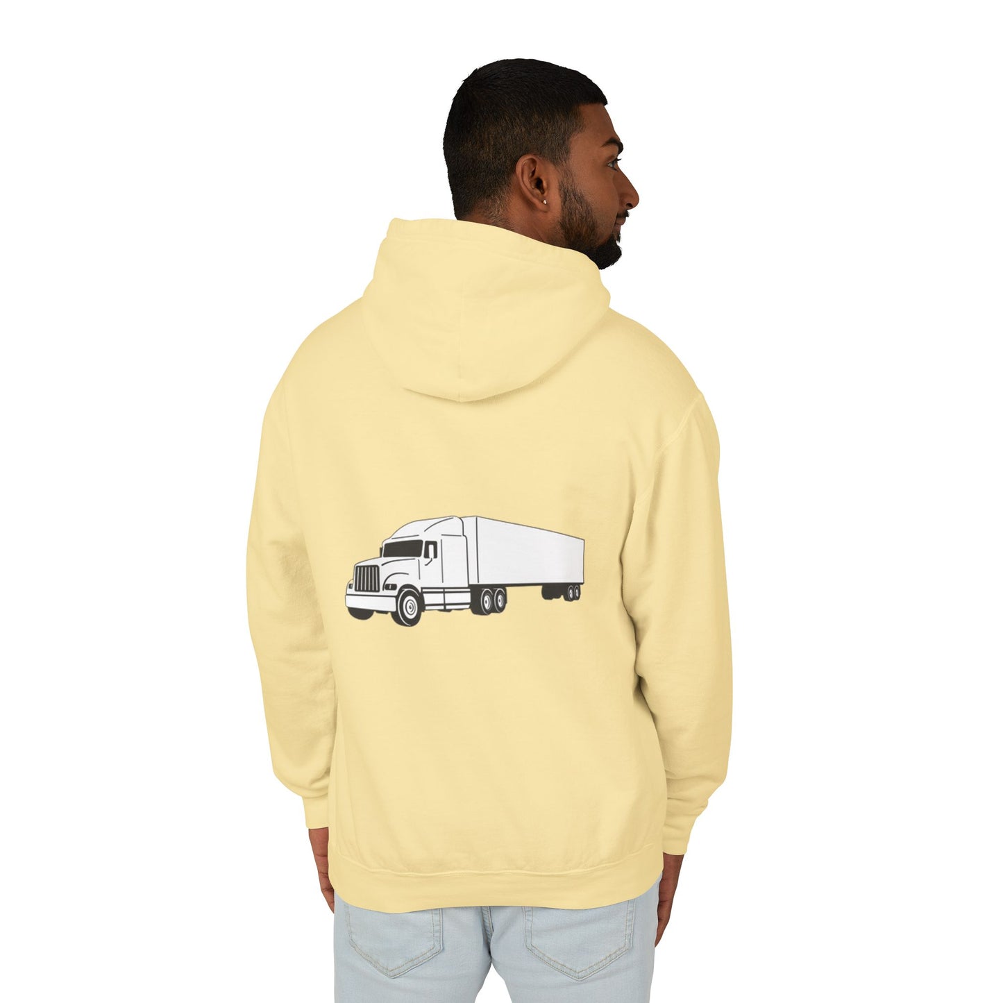 Semi Truck Unisex Lightweight Hoodie