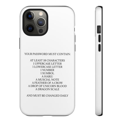 Password iPhone Case