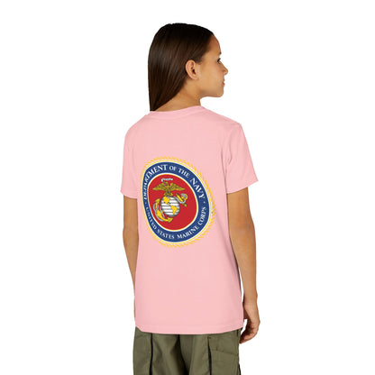 US Marine Corps Youth Unisex Short Sleeve Crewneck Tee