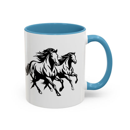 Horsin' Around 2-Tone Coffee Mug