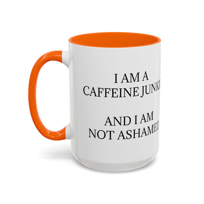 Caffeine Junkie 2-Tone Coffee Mug