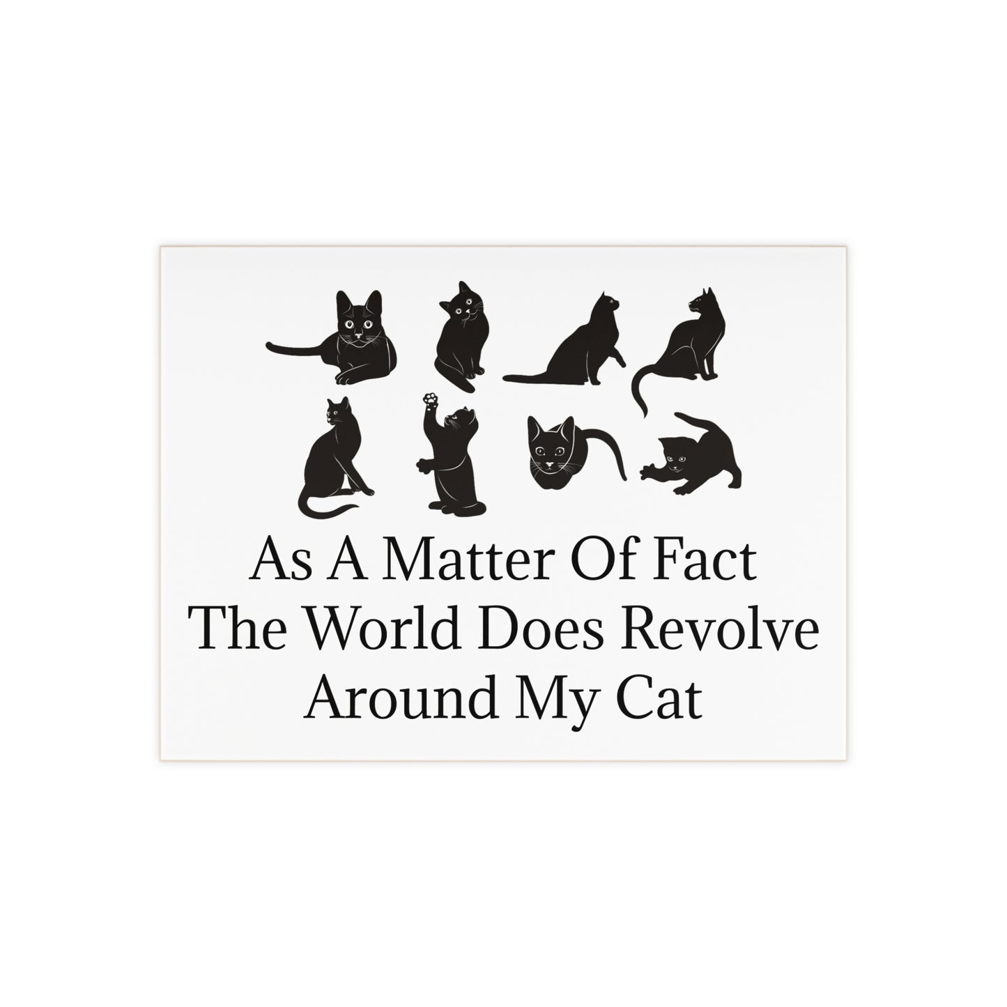 Matter Of Fact Cat Ceramic Photo Tile