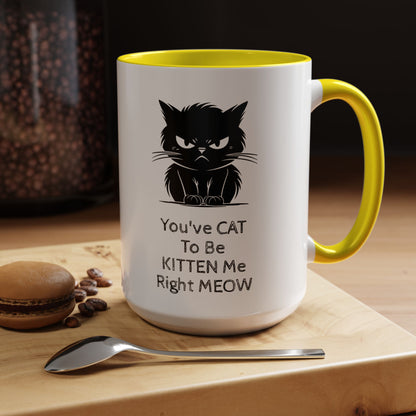Kitten Me 2-Tone Coffee Mug
