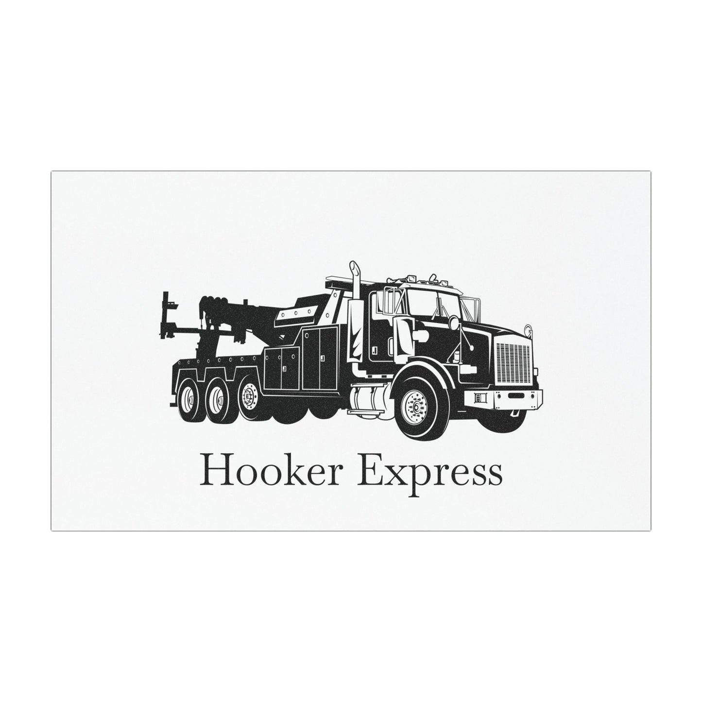 H**ker Express Heavy Tow Truck Indoor/Outdoor Magnet