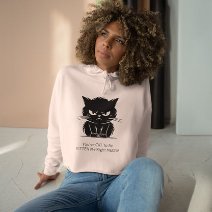 Kitten Me Women's Crop Hoodie