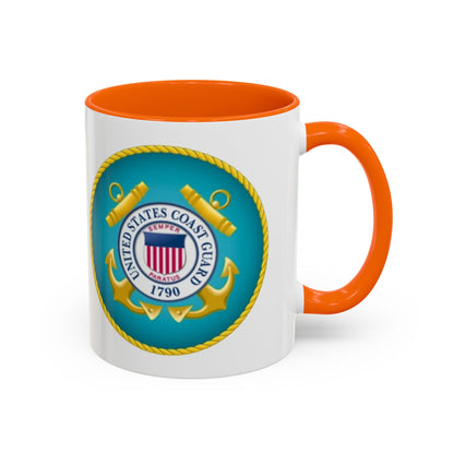 US Coast Guard 2-Tone Coffee Mug