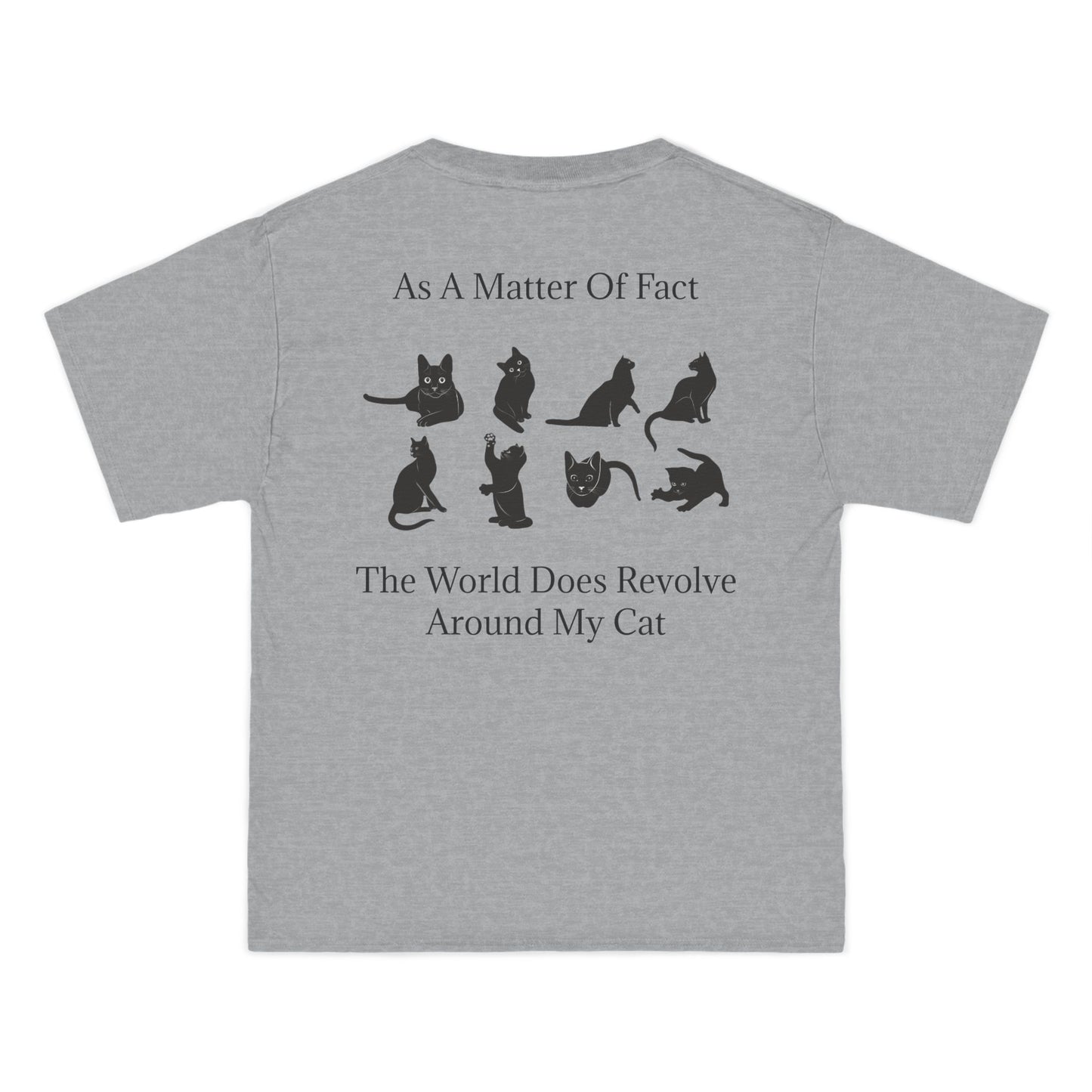 Matter Of Fact Cat Men's Short-Sleeve Crewneck Tee