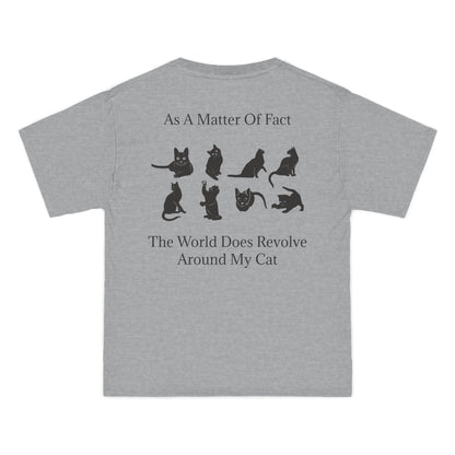 Matter Of Fact Cat Men's Short-Sleeve Crewneck Tee