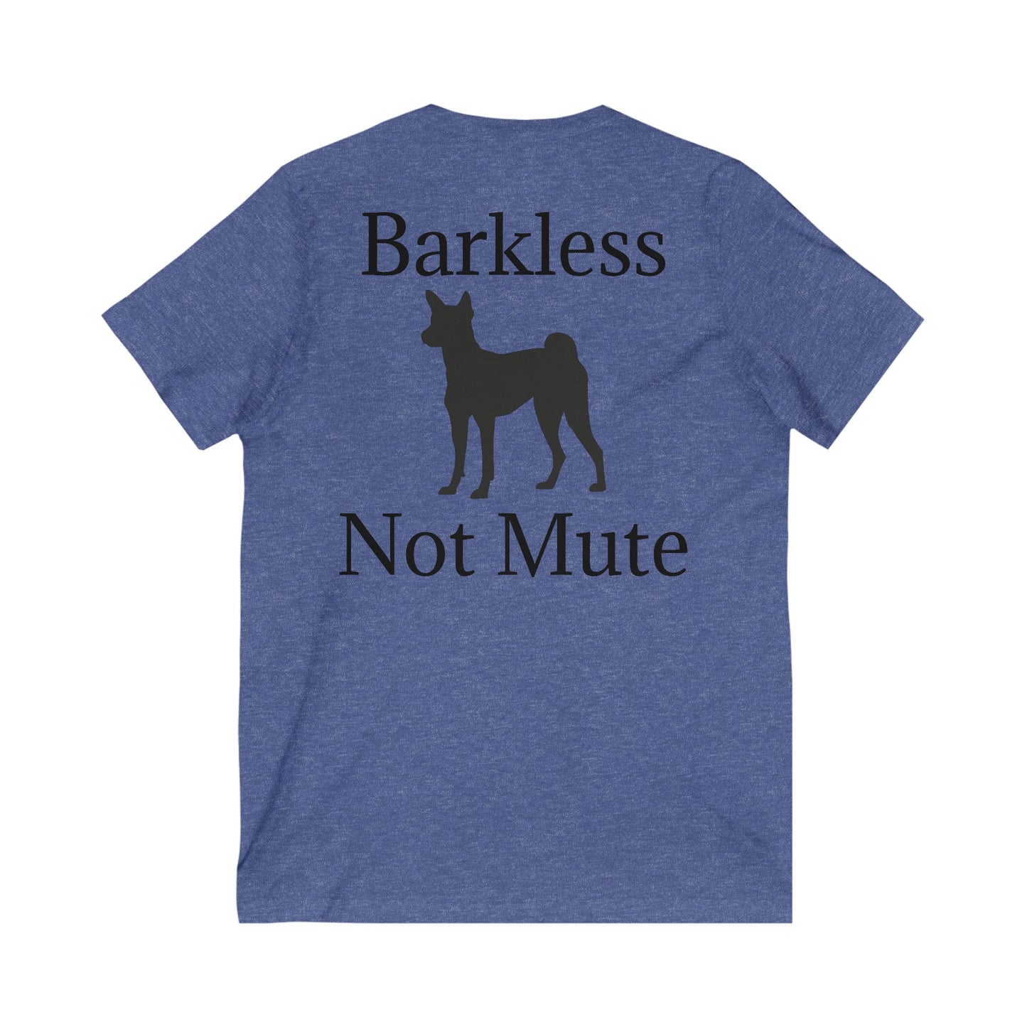 Barkless Not Mute Unisex Short Sleeve V-Neck Tee