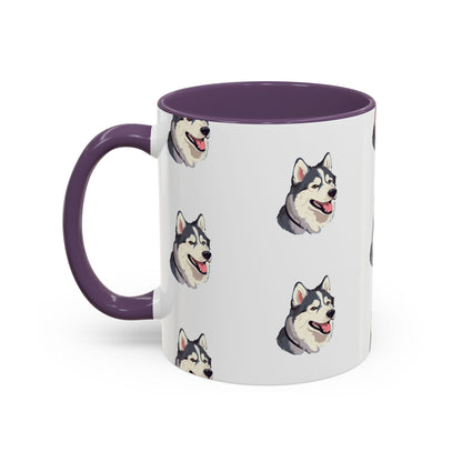 Malamute Head 2-Tone Coffee Mug