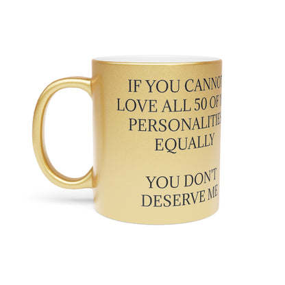 50 Personalities Metallic Coffee Mug