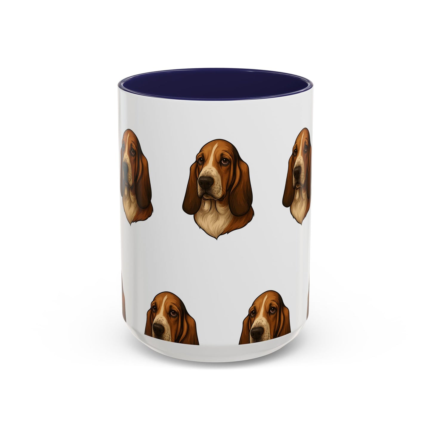 Basset Hound Head 2-Tone Coffee Mug