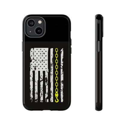 Thin Yellow Line iPhone Case