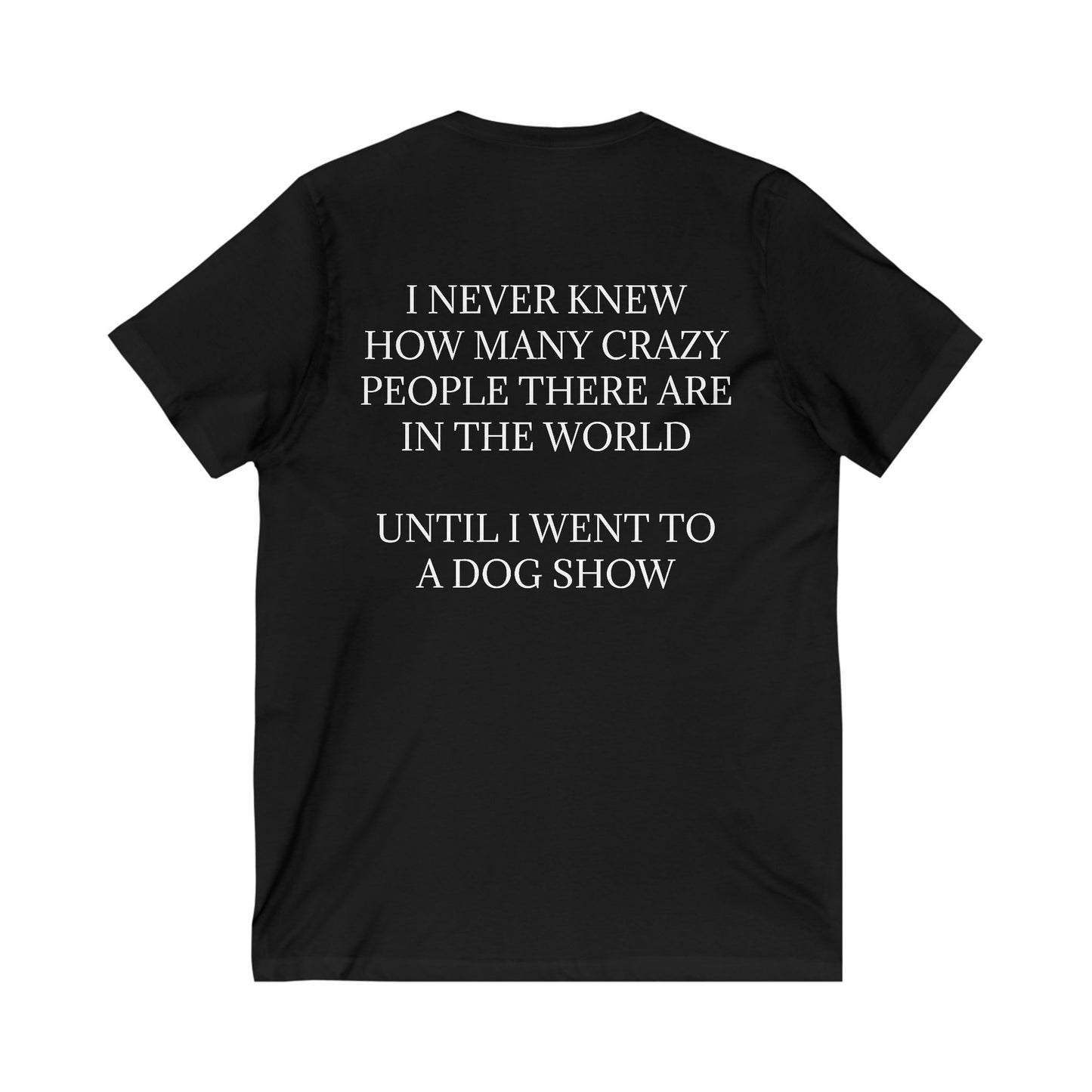 Never Knew Unisex Short Sleeve V-Neck Tee