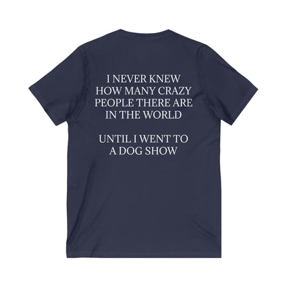 Never Knew Unisex Short Sleeve V-Neck Tee