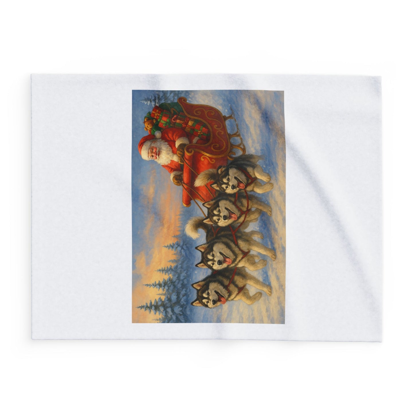 Dashing Through The Snow Arctic Fleece Blanket