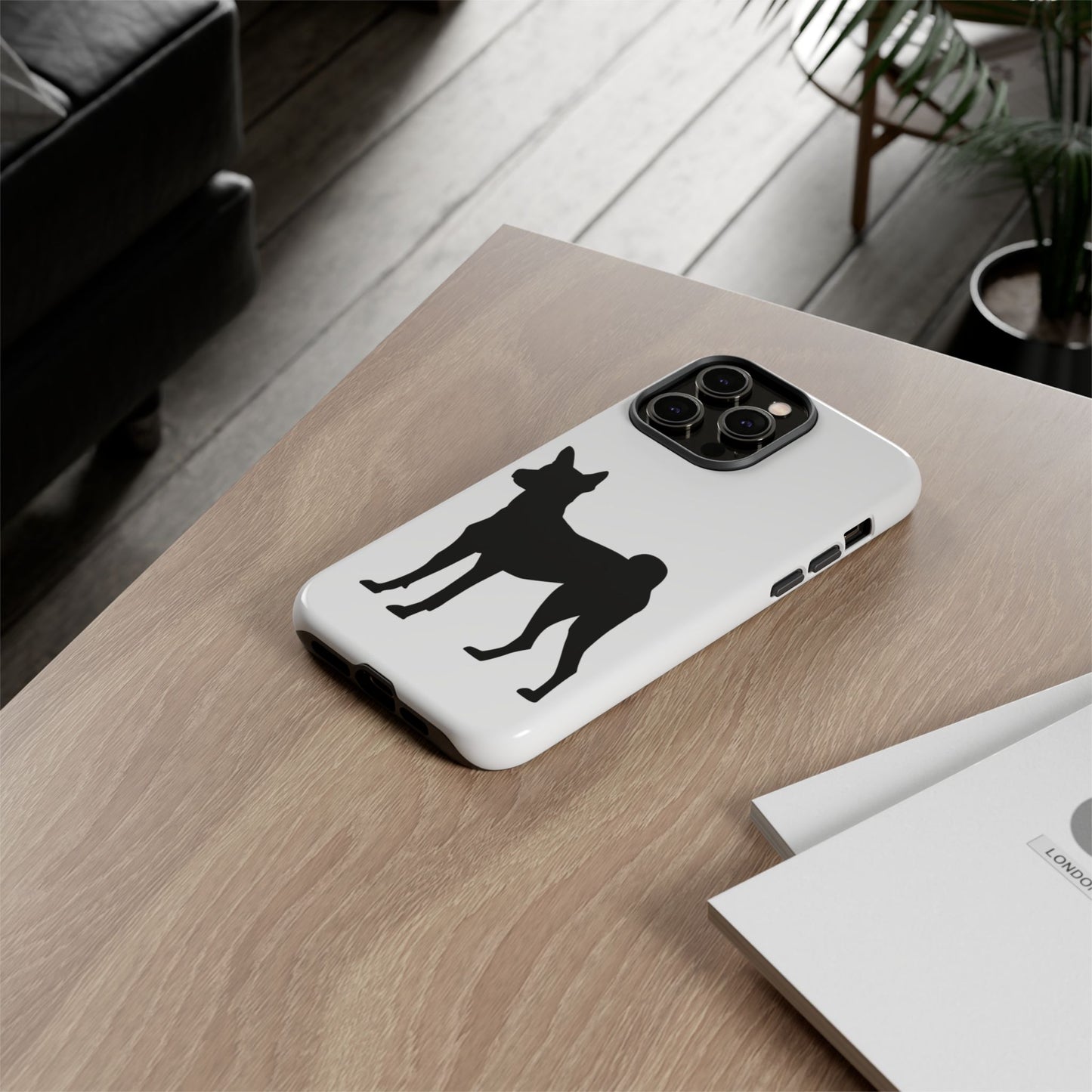 Basenji Silhouette iPhone Case