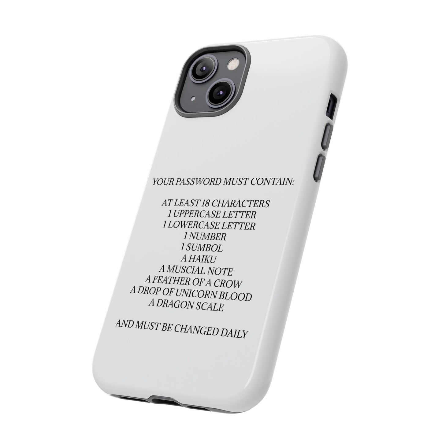 Password iPhone Case