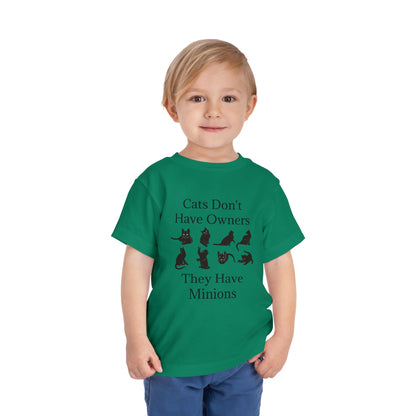 Cat Minions Toddler Unisex Short Sleeve Crewneck Tee