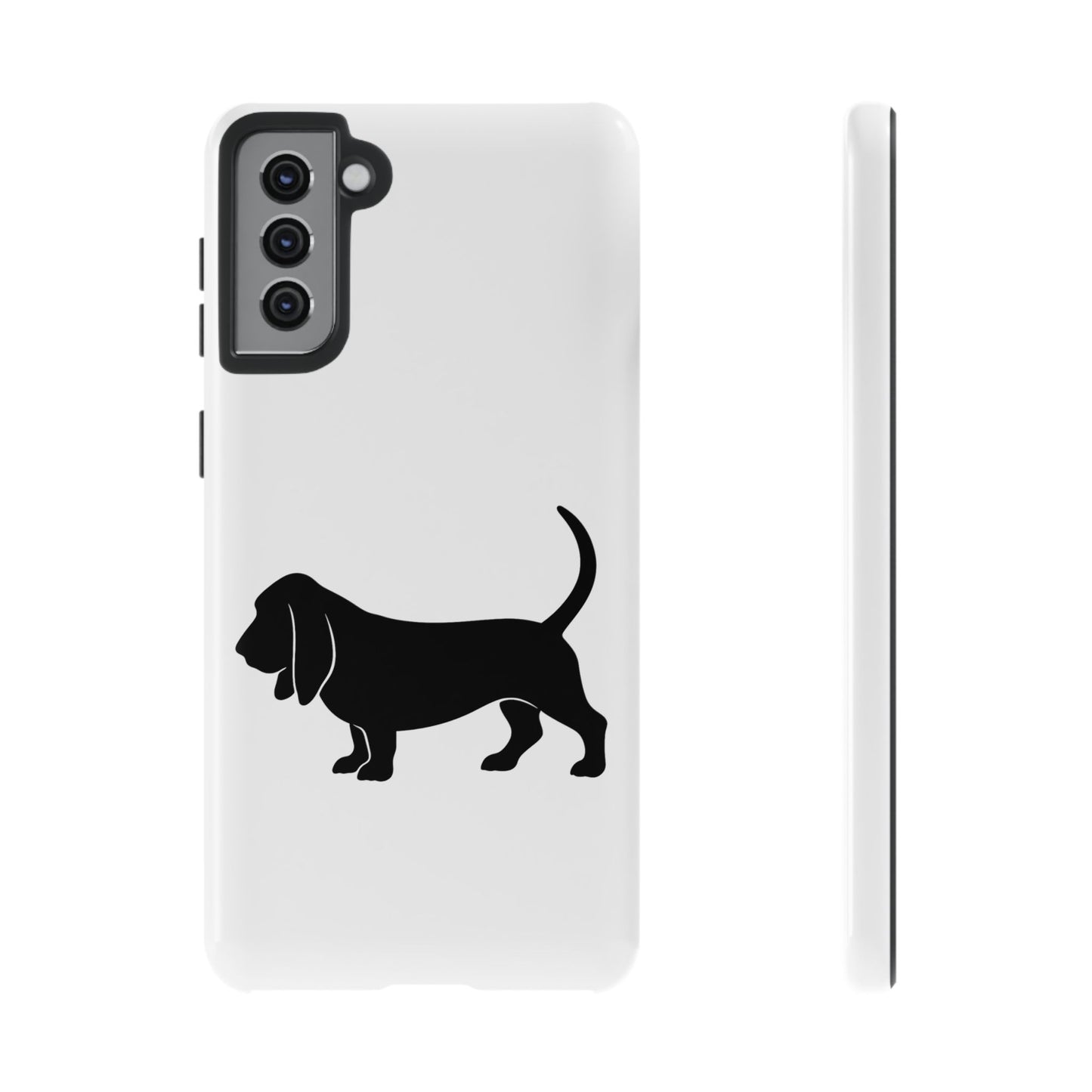 Basset Hound Silhouette Samsung Case