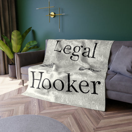 Legal H**ker Wheel Lift Tow Truck Crushed Velvet Blanket