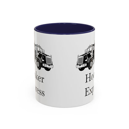 H**ker Express Heavy Tow Truck 2-Tone Coffee Mug