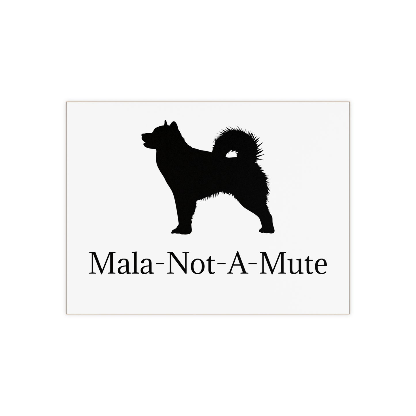 Mala-Not-A-Mute Ceramic Photo Tile