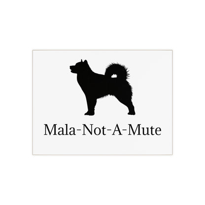 Mala-Not-A-Mute Ceramic Photo Tile