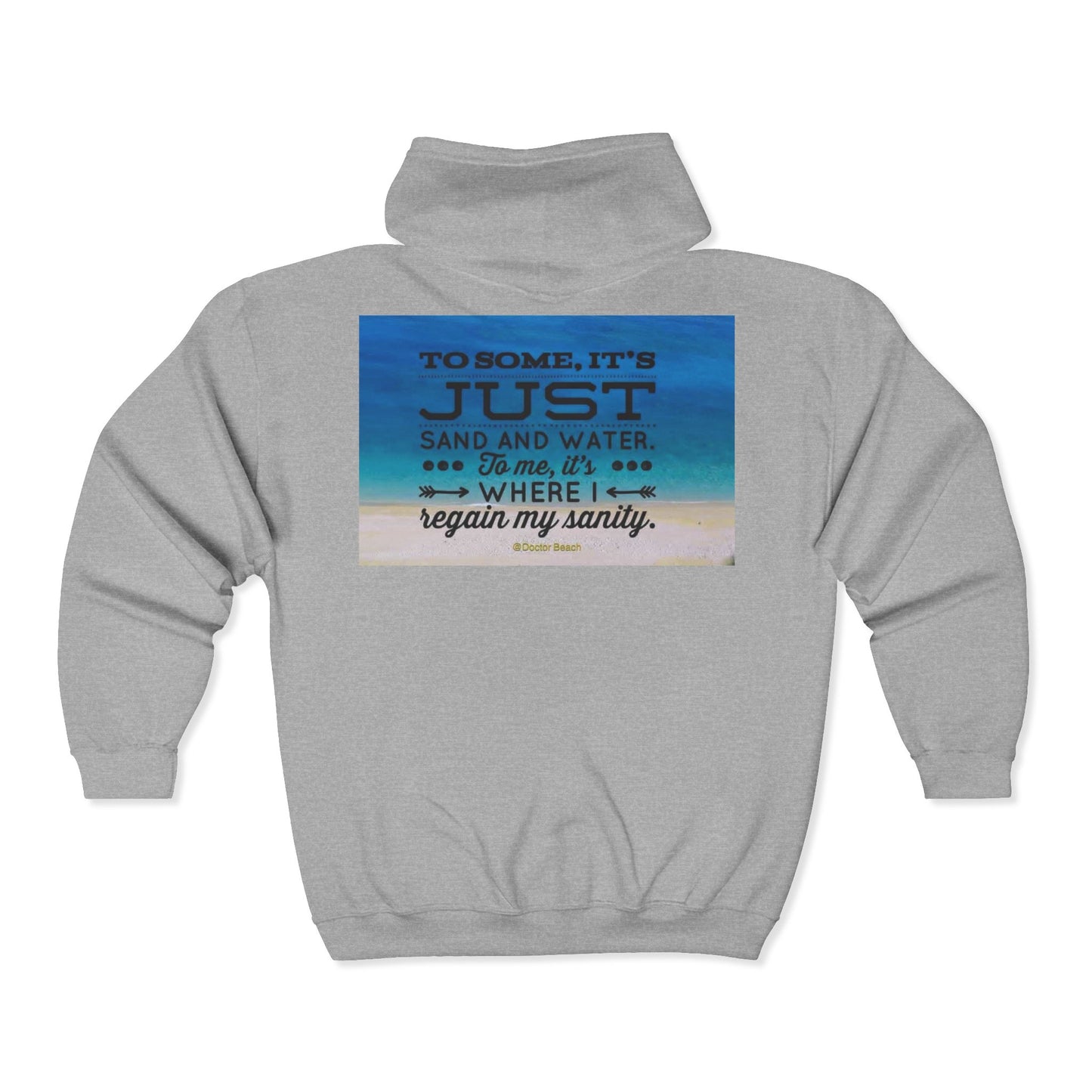 Dr. Beach Unisex Full Zip Hoodie