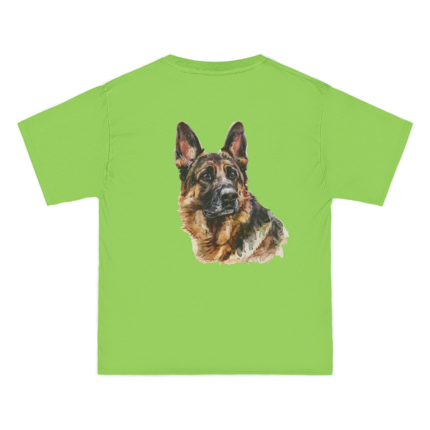 German Shepherd Head Men's Short-Sleeve Crewneck Tee