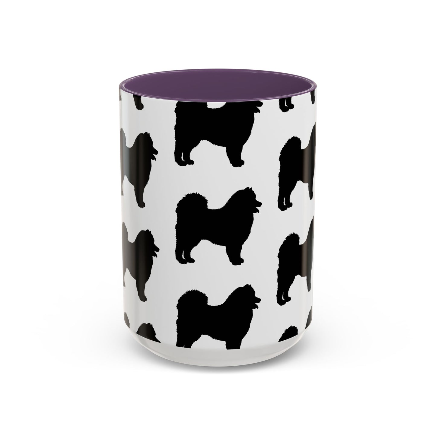 Samoyed Silhouette 2-Tone Coffee Mug