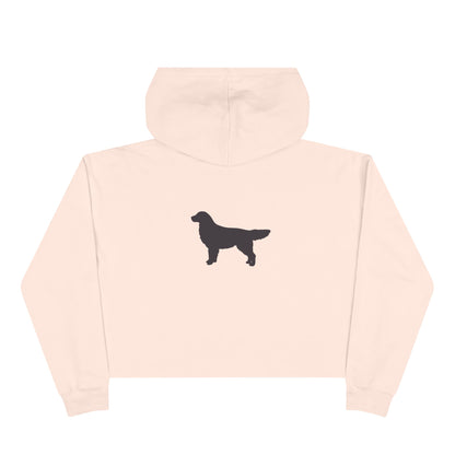 Golden Silhouette Women's Crop Hoodie